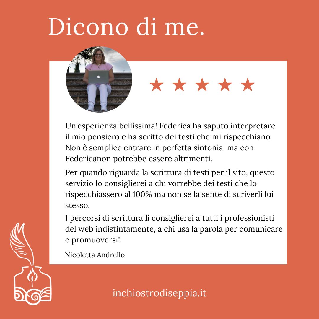 Recensioni clienti copywriter e consulente di comunicazione online città di Asti Alba Torino testi seo per siti web landing page