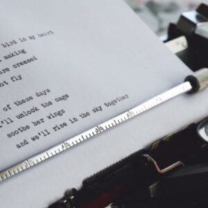 Macchina da scrivere poesia - vintage - piccole storie