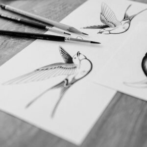 Disegno matita ali - piccole storie storytelling autentico - attingi a ciò che vivi